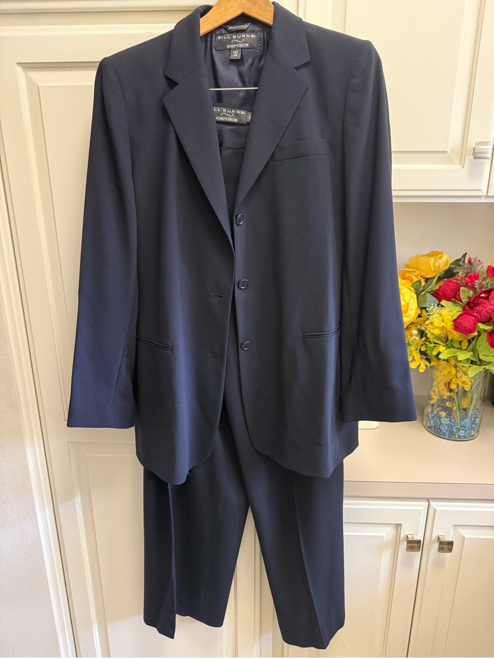 Bill Blass Women's Navy Two-Piece Suit